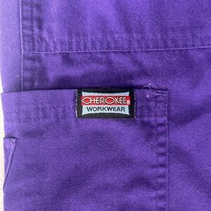 Cherokee Workwear Deep Purple Scrub Pants